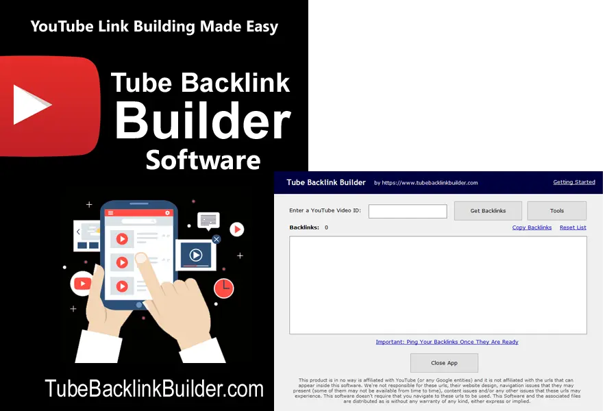 youtube backlink building software